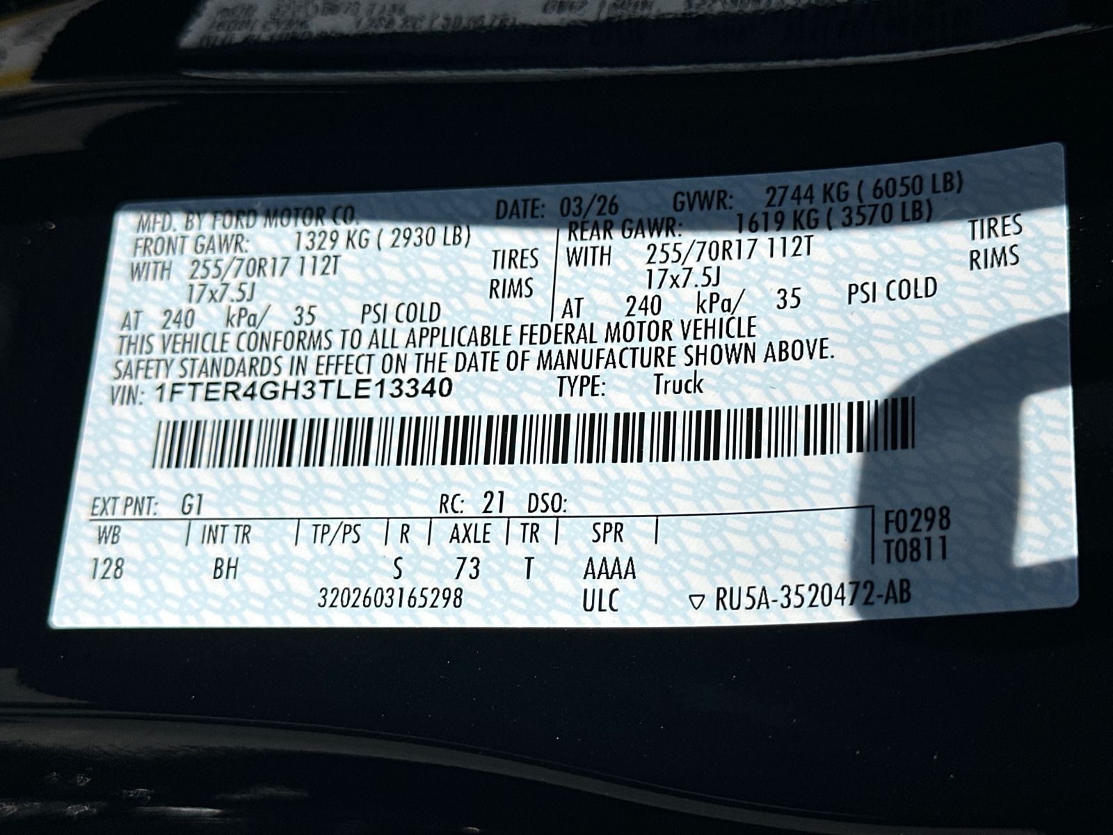 New 2026 Shadow Black Ford XLT image 36