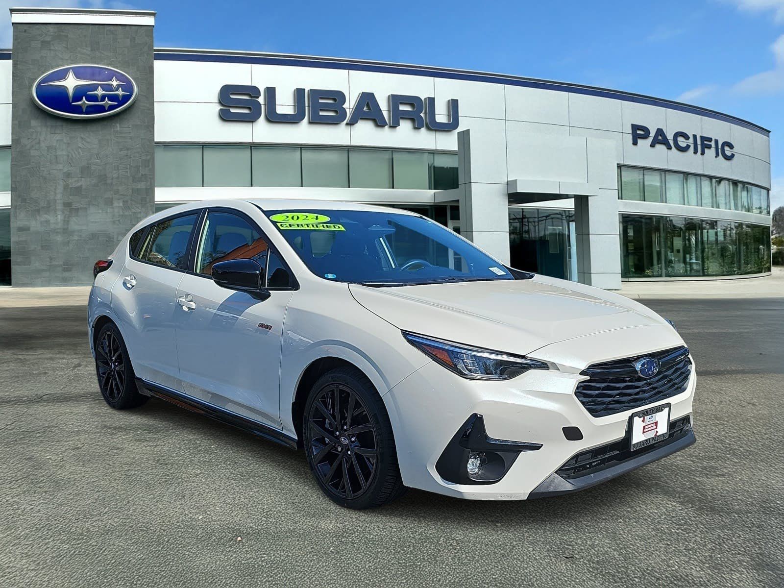 Crystal White Pearl 2024 Subaru Impreza Wagon All-Wheel Drive Continuously Variable Transmission
