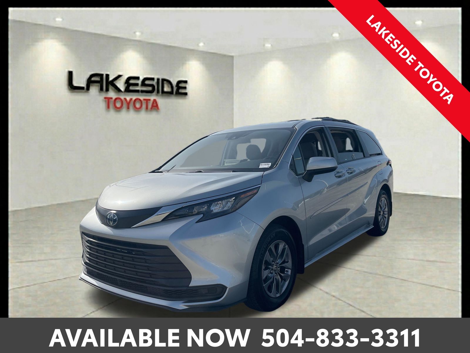 Celestial Silver Metallic 2024 Toyota Sienna Minivan Front-Wheel Drive Continuously Variable Transmission