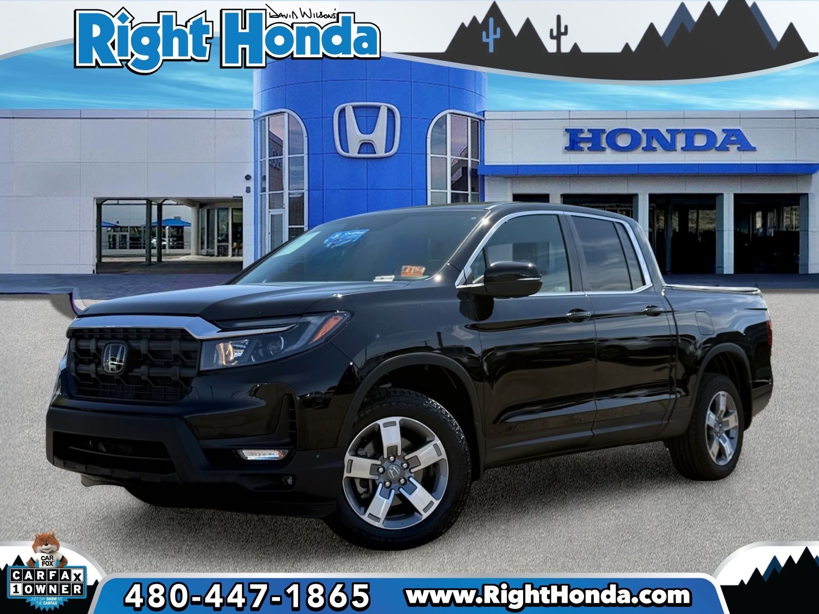 Crystal Black Pearl 2025 Honda Ridgeline RTL AWD Pickup Truck All-Wheel Drive 9-Speed Automatic