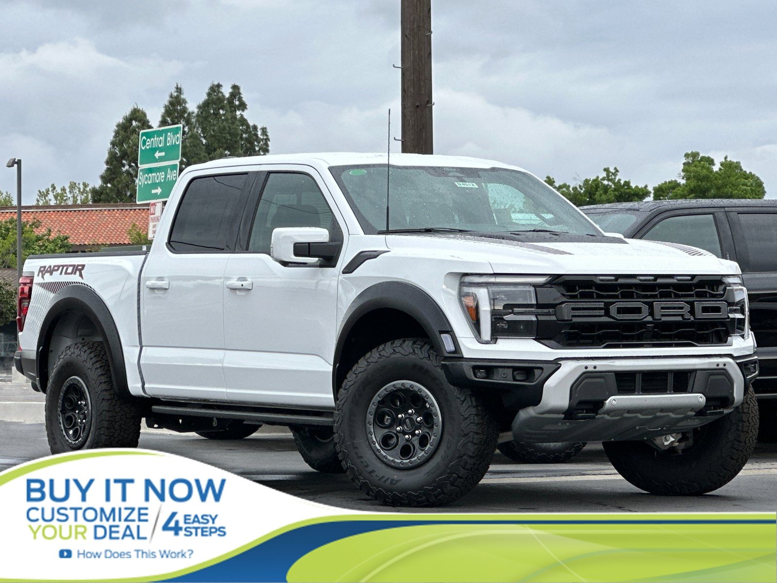 Oxford White 2026 Ford F-150 Raptor SuperCrew 4WD Pickup Truck Four-Wheel Drive Automatic
