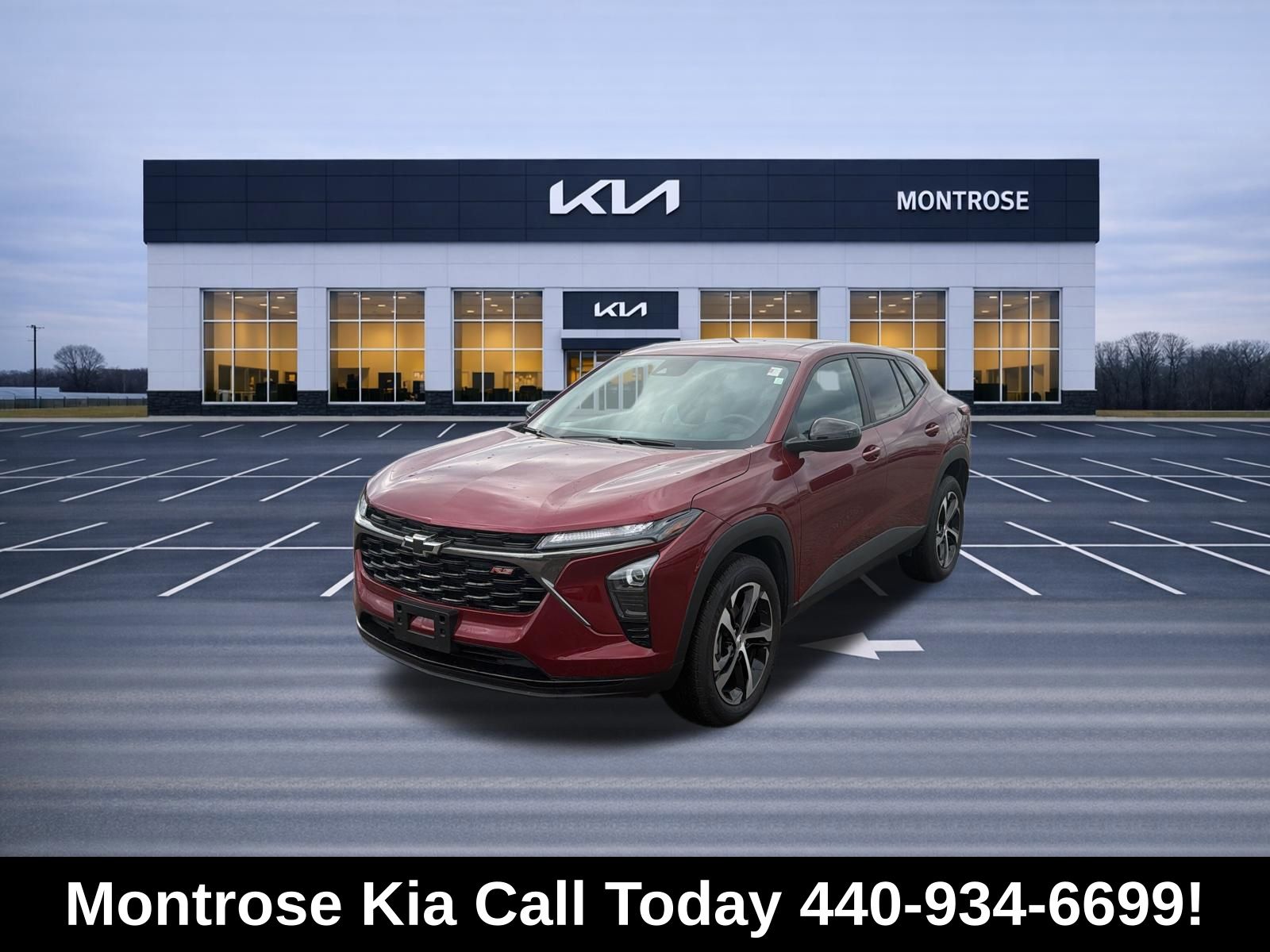 Red (Crimson) 2025 Chevrolet Trax RS with 1RS FWD SUV / Crossover Front-Wheel Drive 6-Speed Automatic