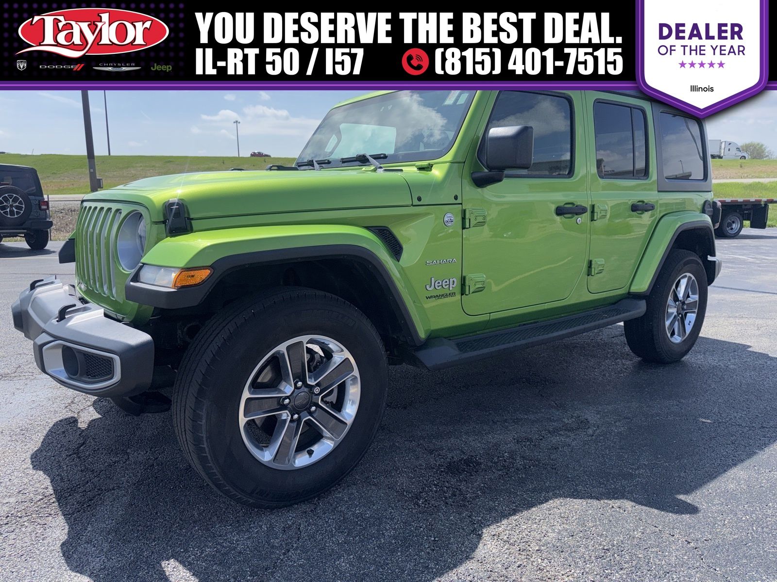 Mojito! Clearcoat 2018 Jeep Wrangler Unlimited Sahara 4WD SUV / Crossover Four-Wheel Drive 8-Speed Automatic