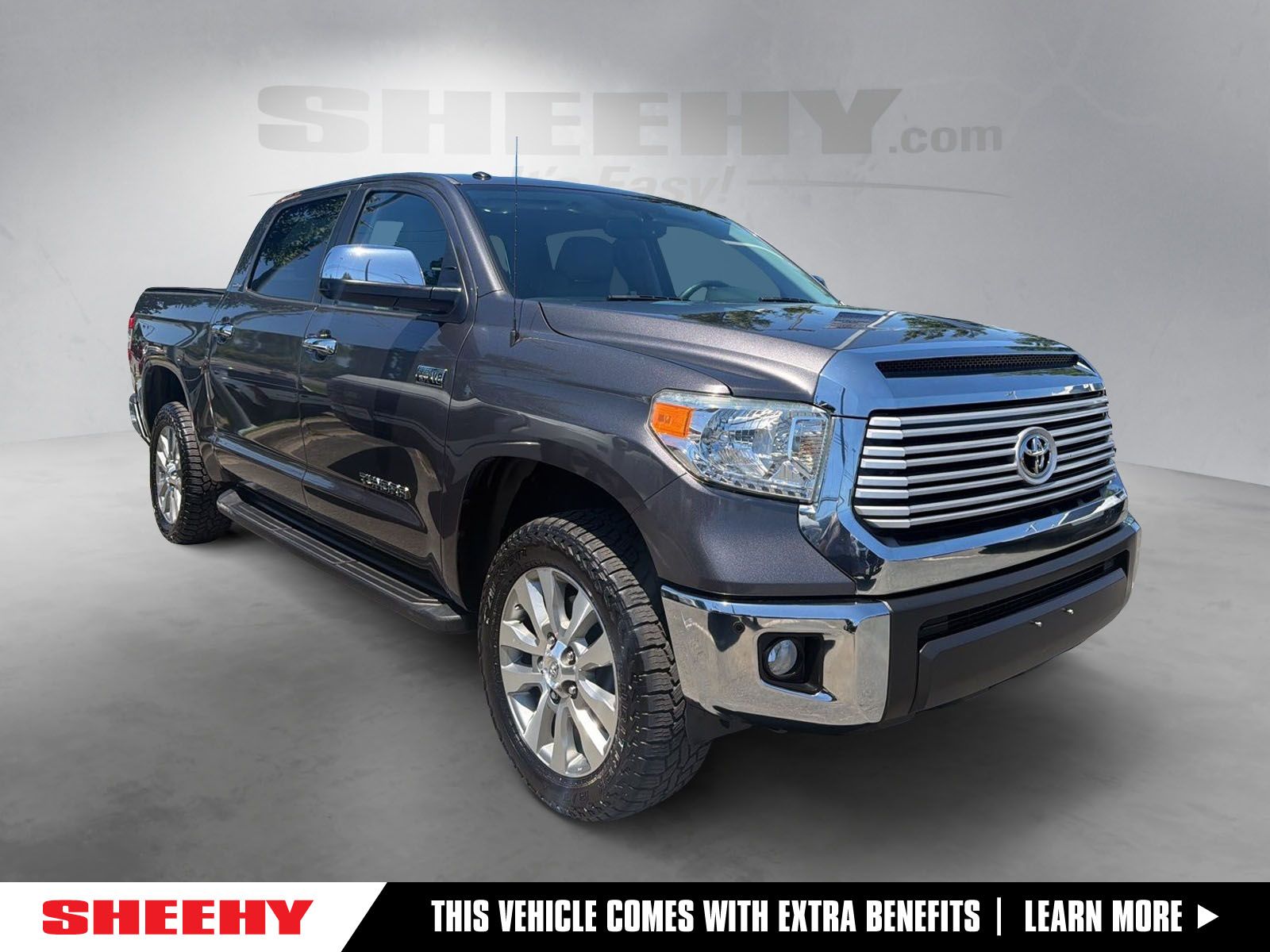 Magnetic Gray Metallic 2014 Toyota Tundra Limited CrewMax 5.7L 4WD Pickup Truck Four-Wheel Drive 6-Speed Automatic Overdrive