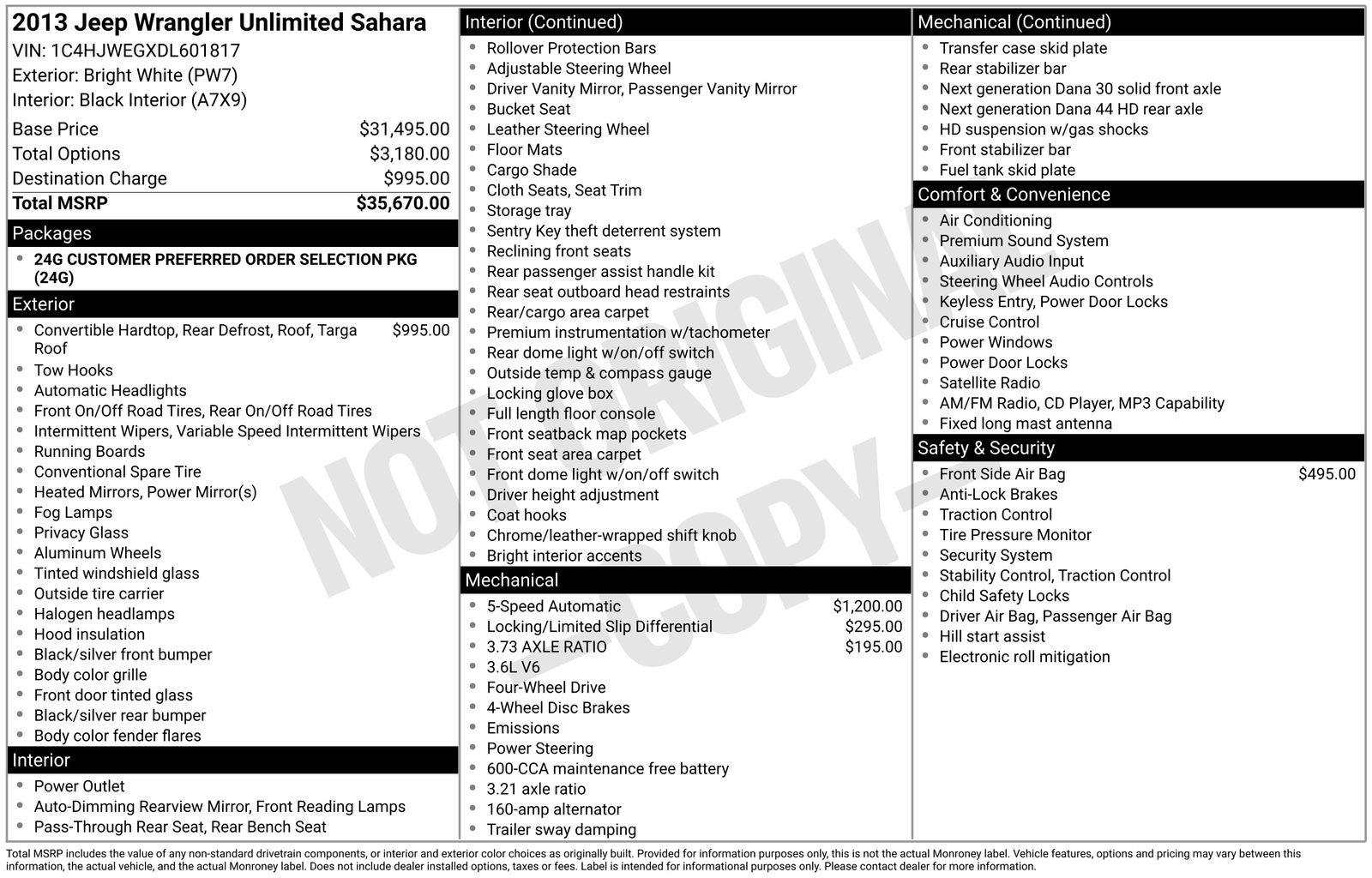 Used Car 2013 Jeep Wrangler  Unlimited Sahara For Sale Under $20,000 In Austin, Texas