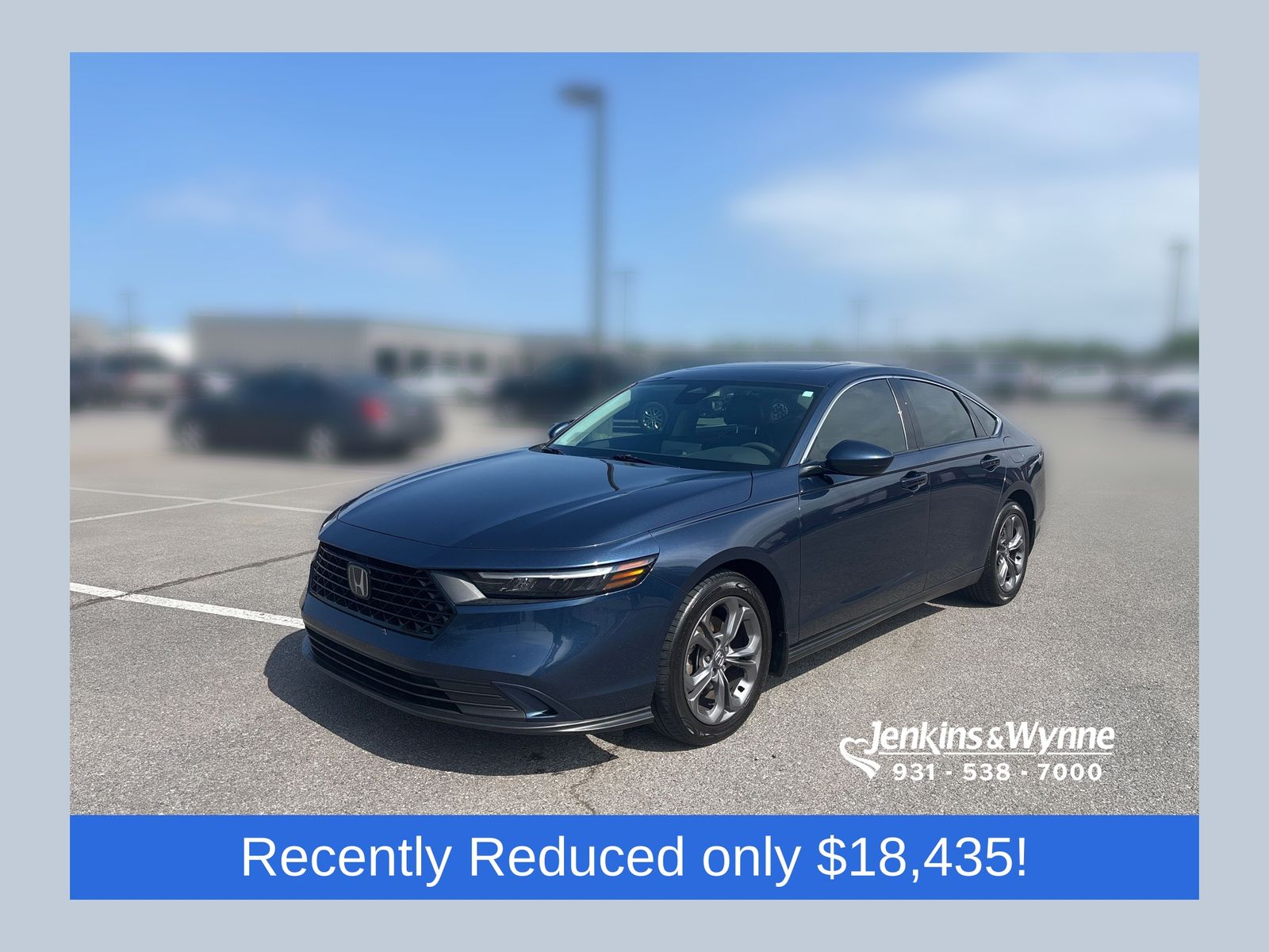 Canyon River Blue Metallic 2024 Honda Accord Sedan Front-Wheel Drive Continuously Variable Transmission