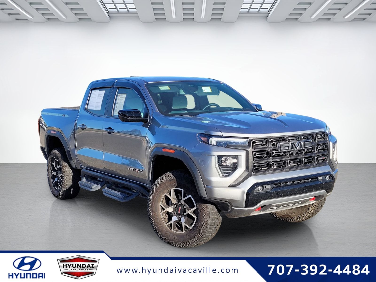 Sterling Metallic 2024 GMC Canyon AT4X Crew Cab 4WD Pickup Truck Four-Wheel Drive 8-Speed Automatic