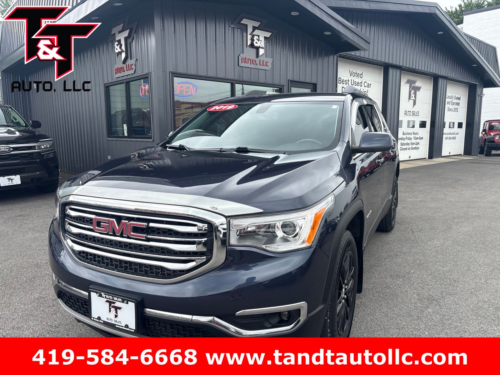 Blue Steel Metallic 2019 GMC Acadia SUV / Crossover Four-Wheel Drive 6-Speed Automatic