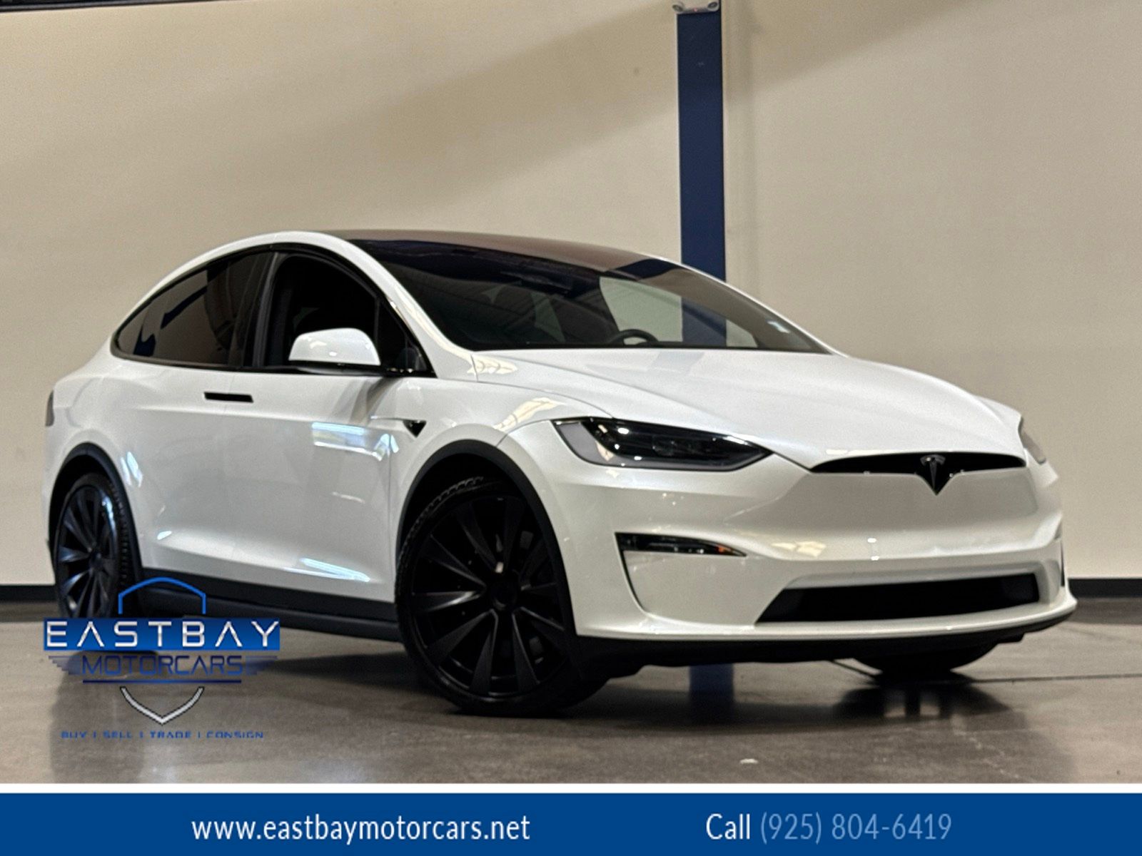 Pearl White Multi-Coat 2025 Tesla Model X AWD SUV / Crossover All-Wheel Drive 1-Speed Automatic