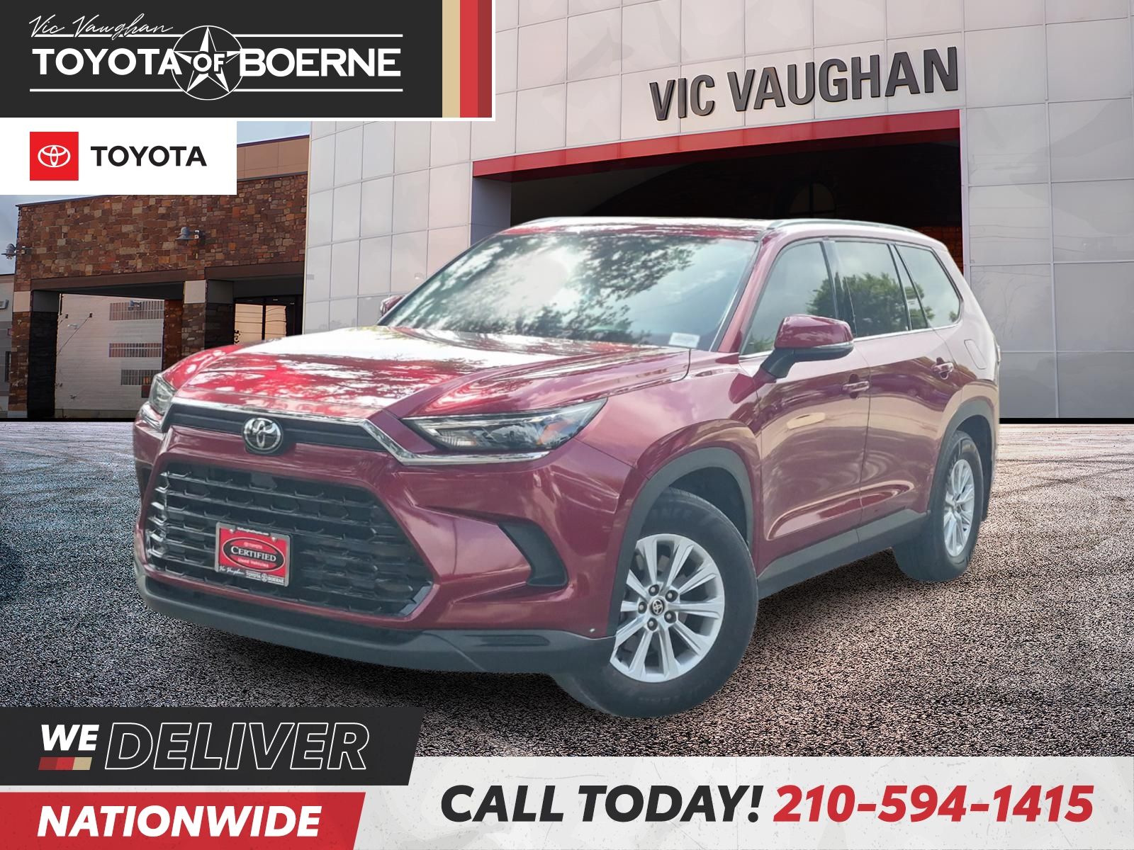 Red (Ruby Flare Pearl) 2024 Toyota Grand Highlander SUV / Crossover All-Wheel Drive 8-Speed Automatic