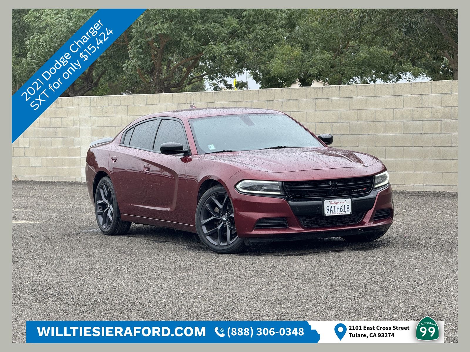 Octane Red Pearlcoat 2021 Dodge Charger Sedan Rear-Wheel Drive 8-Speed Automatic