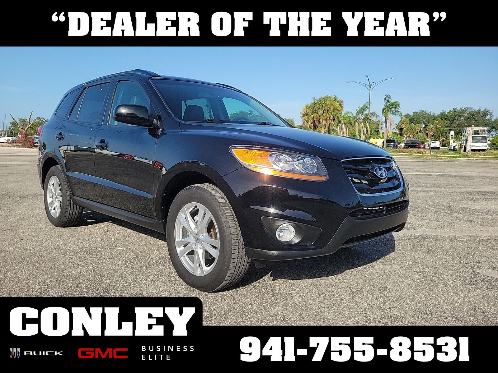 Phantom Black Metallic 2011 Hyundai Santa Fe SUV / Crossover Front-Wheel Drive 6-Speed Automatic