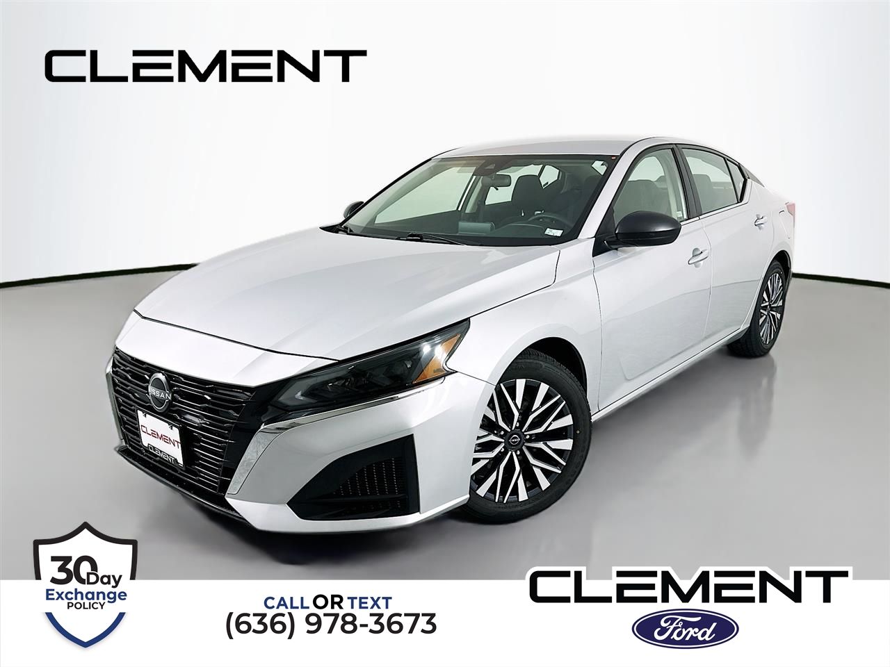 Brilliant Silver Metallic 2024 Nissan Altima Sedan Front-Wheel Drive Continuously Variable Transmission