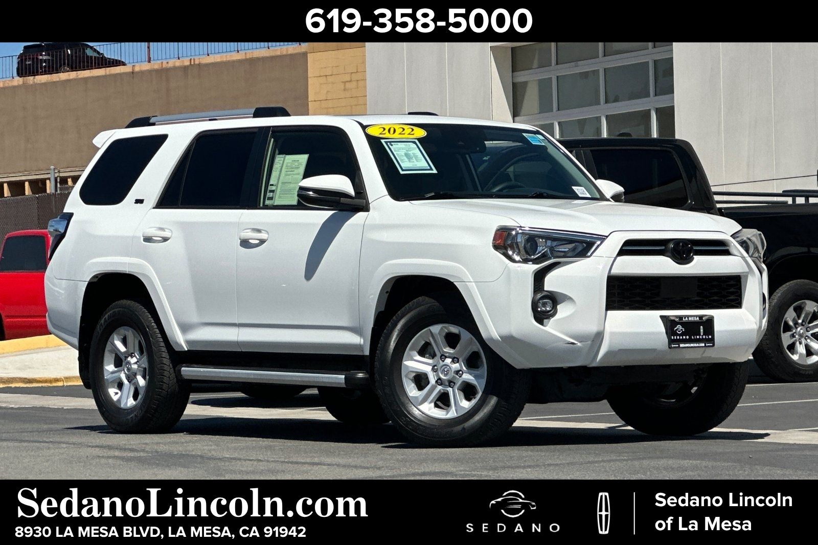 White (Blizzard Pearl) 2022 Toyota 4Runner SR5 Premium RWD SUV / Crossover 4X2 5-Speed Automatic