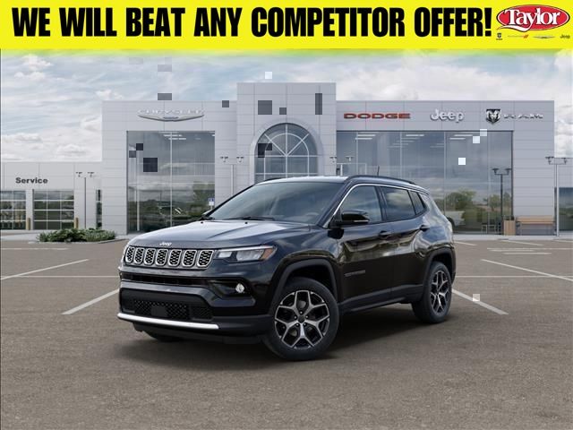 Diamond Black Crystal Pearlcoat 2026 Jeep Compass SUV / Crossover Four-Wheel Drive 8-Speed Automatic