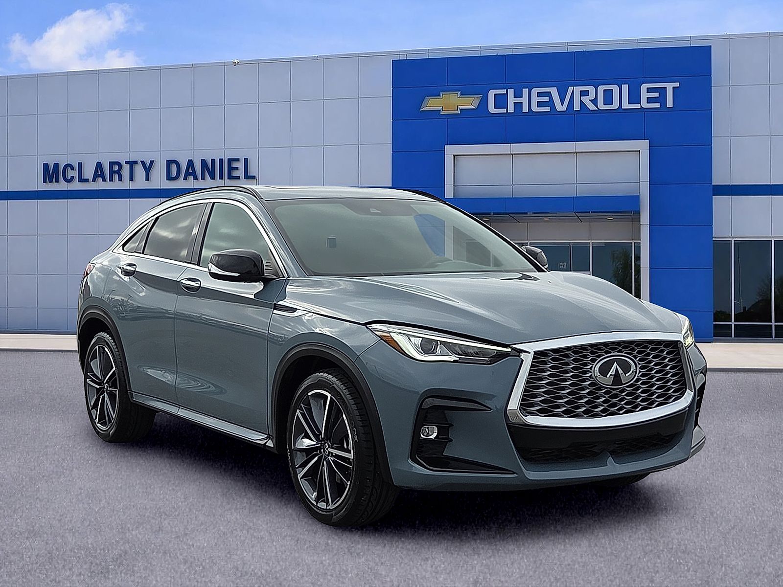 Slate Gray 2024 INFINITI QX55 Luxe AWD SUV / Crossover All-Wheel Drive Continuously Variable Transmission