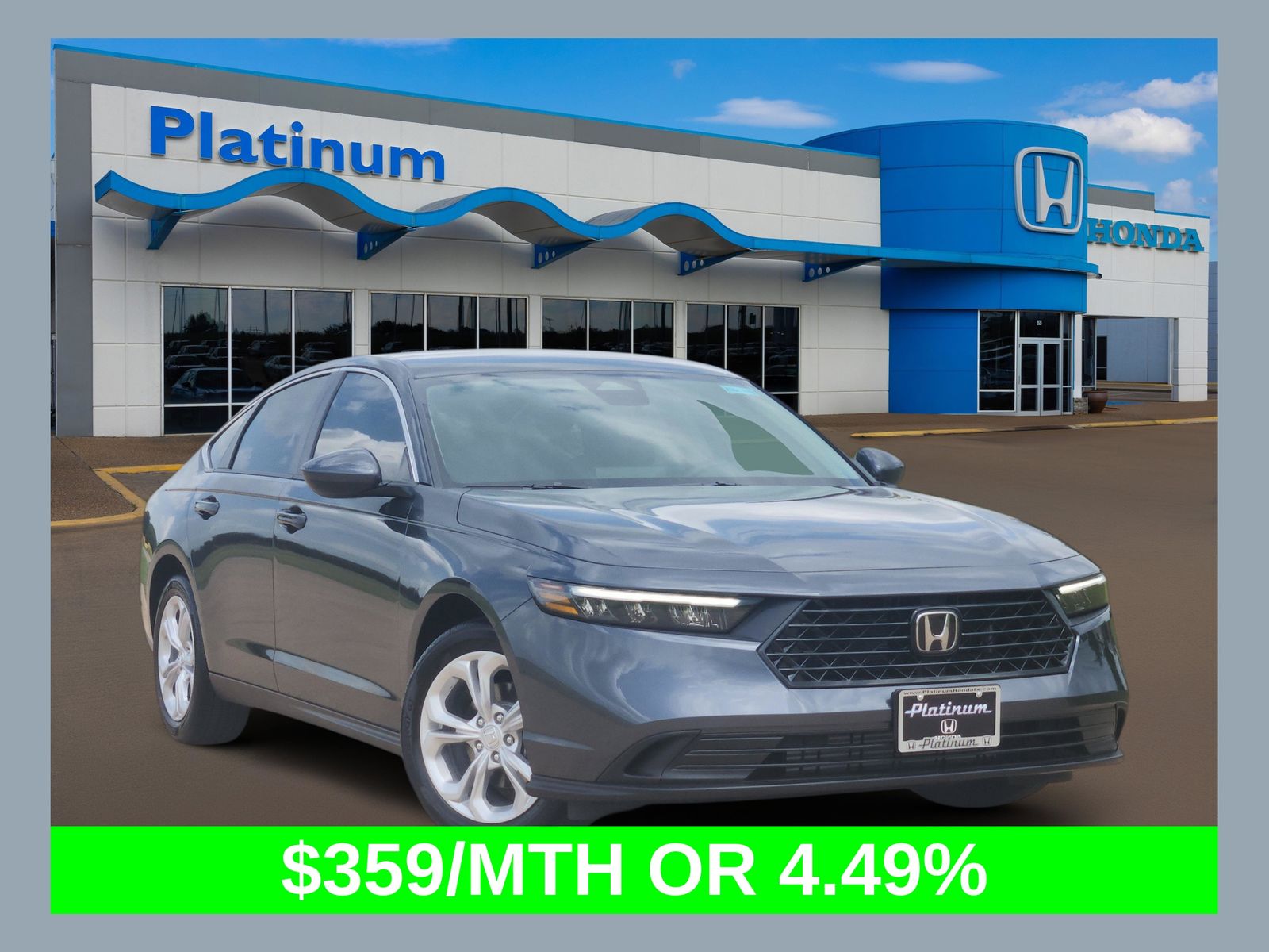 Meteorite Gray Metallic 2026 Honda Accord Sedan Front-Wheel Drive Continuously Variable Transmission