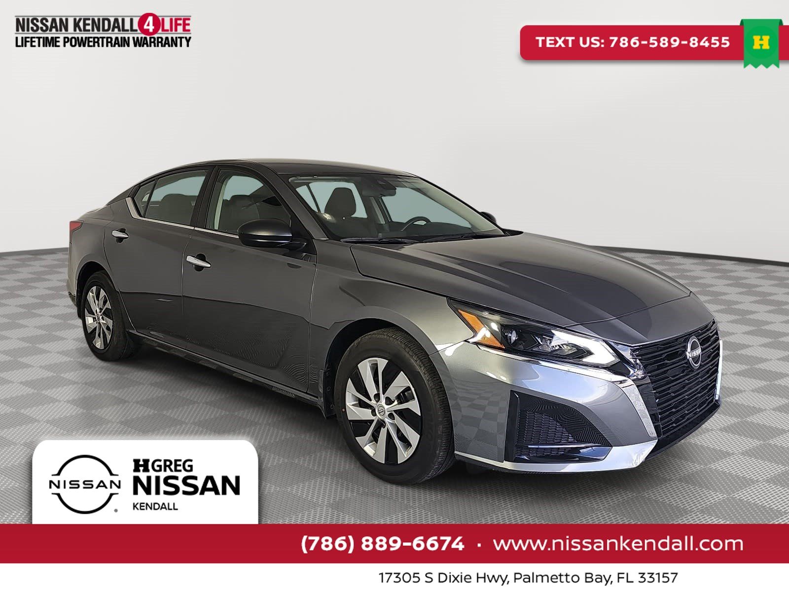 Gray (Gun Metallic) 2024 Nissan Altima Sedan Front-Wheel Drive Continuously Variable Transmission