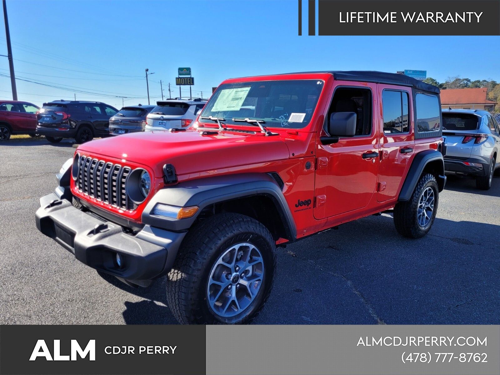 Firecracker Red Clearcoat 2026 Jeep Wrangler Sport S 4-Door 4WD SUV / Crossover Four-Wheel Drive 8-Speed Automatic