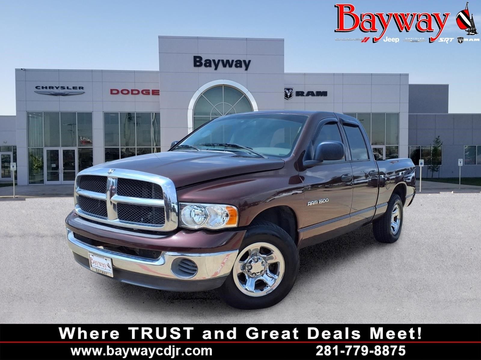Deep Molten Red Pearl 2004 Dodge RAM 1500 Pickup Truck Rear-Wheel Drive 5-Speed Automatic