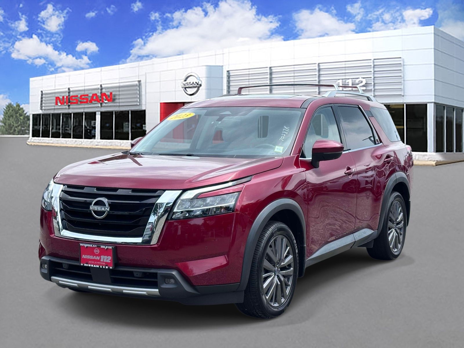 Red (Scarlet) 2023 Nissan Pathfinder SUV / Crossover All-Wheel Drive 9-Speed Automatic