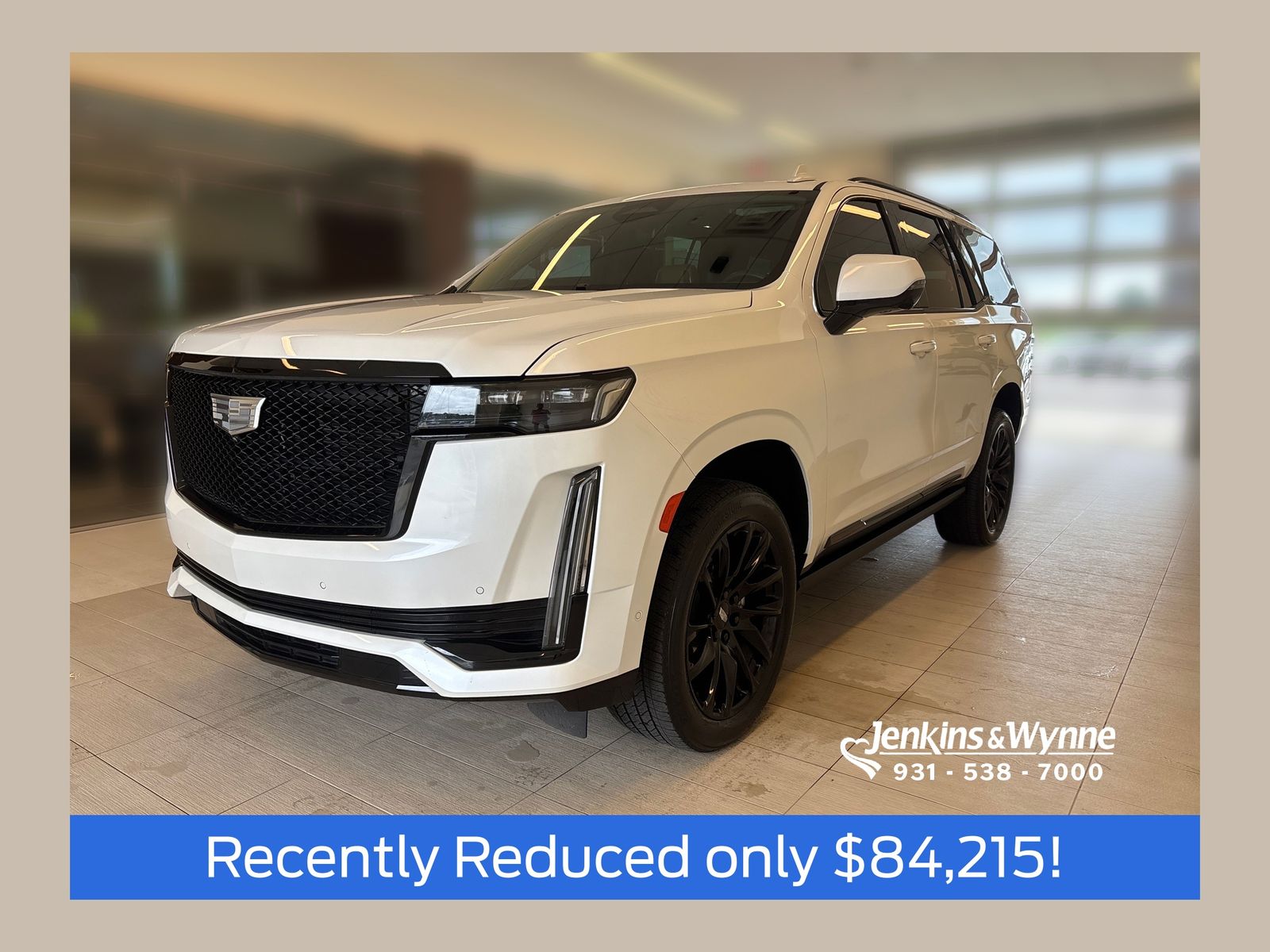 Crystal White Tricoat 2024 Cadillac Escalade SUV / Crossover Four-Wheel Drive Automatic