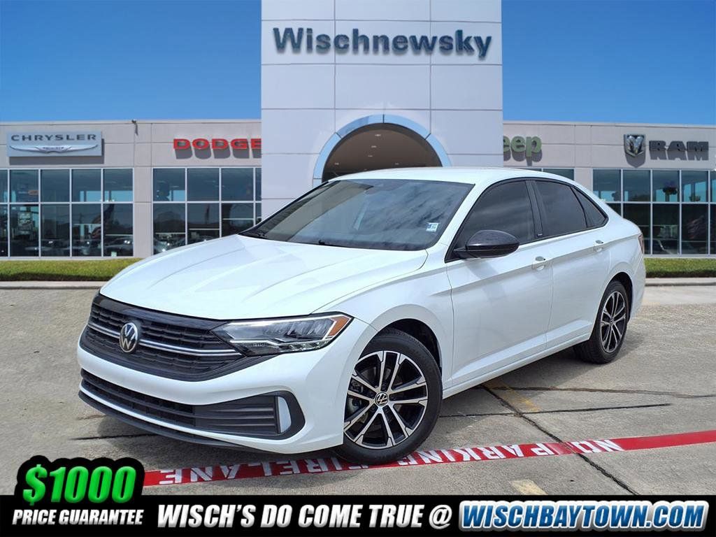 2024 Volkswagen Jetta 1.5T Sport White at DeMontrond Automotive Group