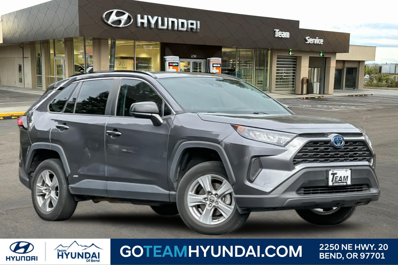 Magnetic Gray Metallic 2022 Toyota RAV4 Hybrid SUV / Crossover All-Wheel Drive Continuously Variable Transmission