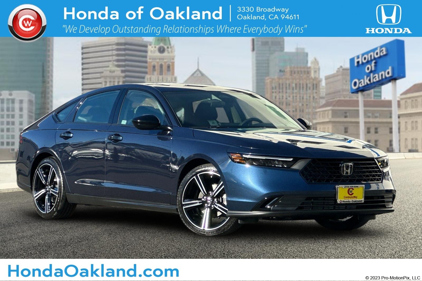 Blue 2026 Honda Accord Sedan Front-Wheel Drive Continuously Variable Transmission