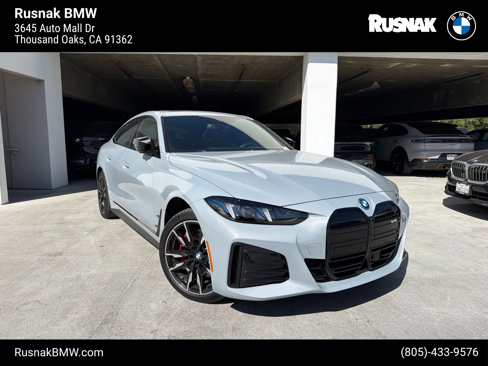 Gray (Brooklyn Grey Metallic) 2025 BMW i4 Sedan All-Wheel Drive Automatic