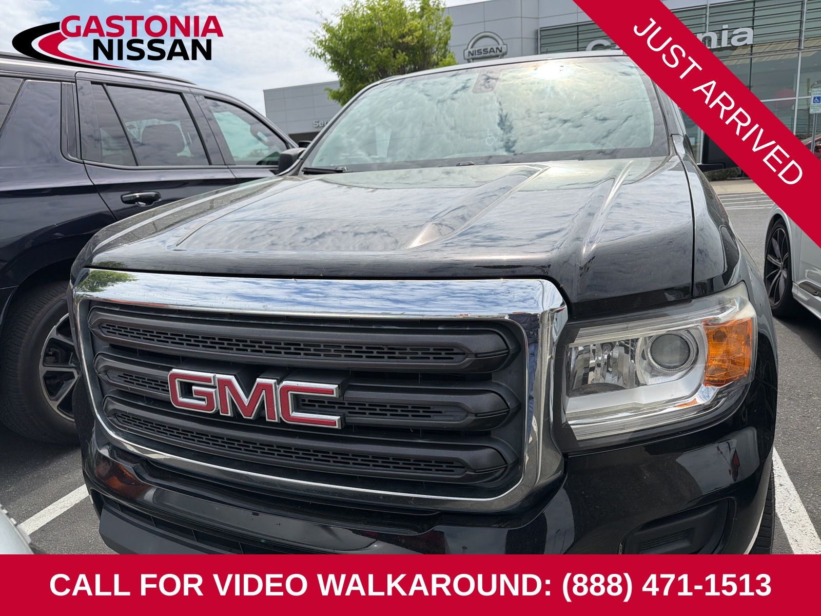 Onyx Black 2016 GMC Canyon Crew Cab Pickup Truck 4X2 6-Speed Automatic