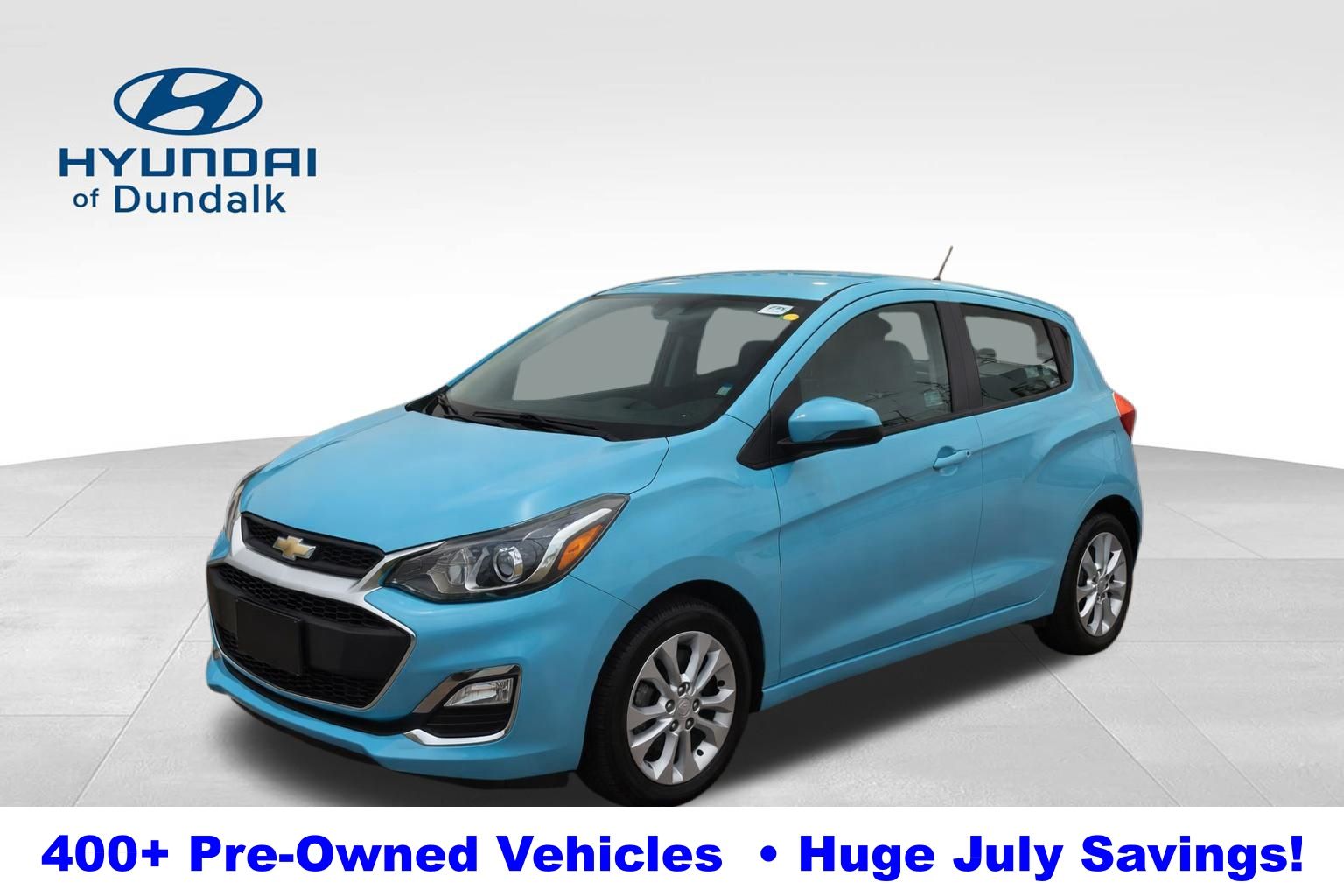 Mystic Blue Metallic 2022 Chevrolet Spark Hatchback Front-Wheel Drive Continuously Variable Transmission