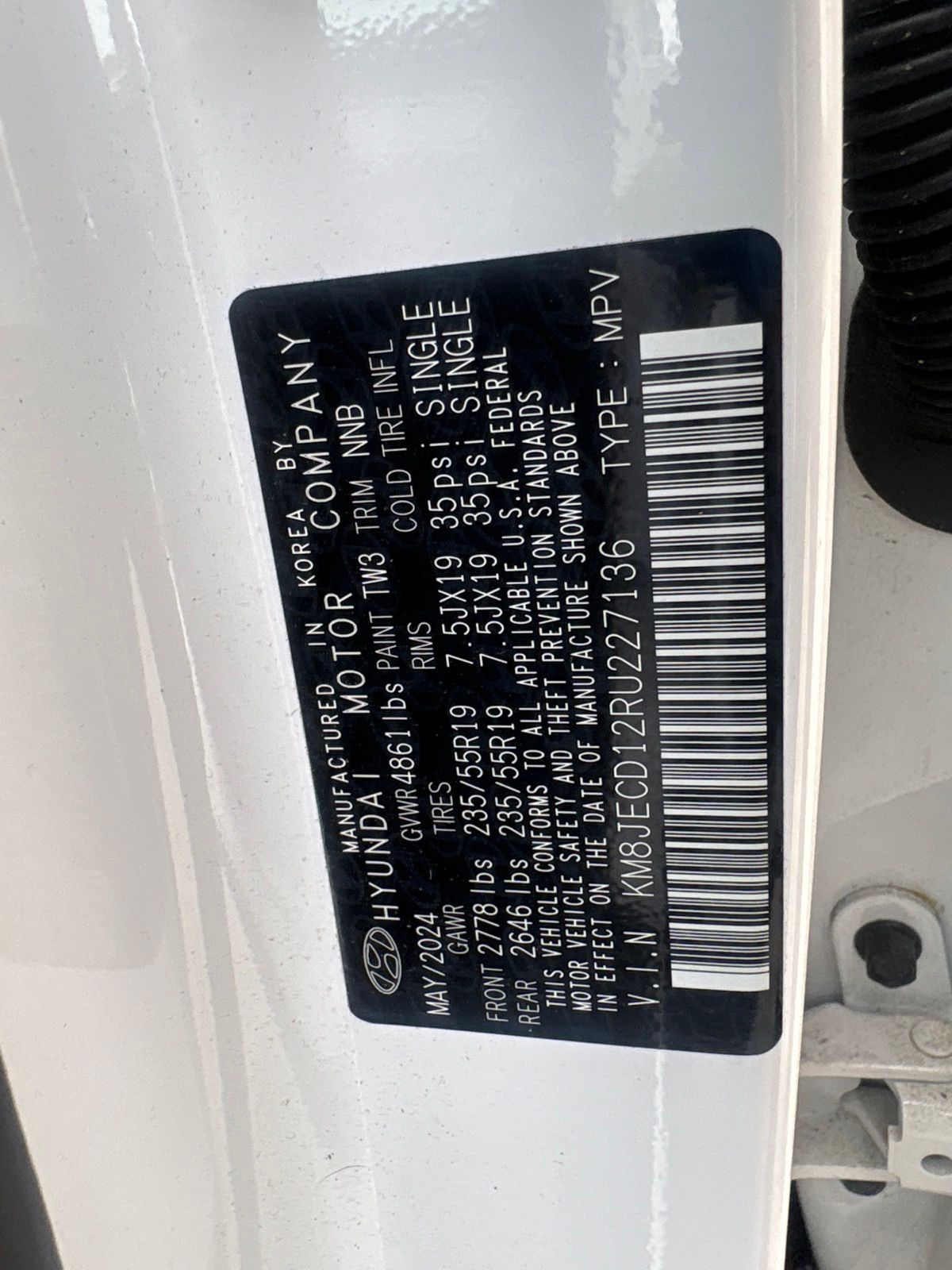 Used 2024 White Hyundai Limited image 30