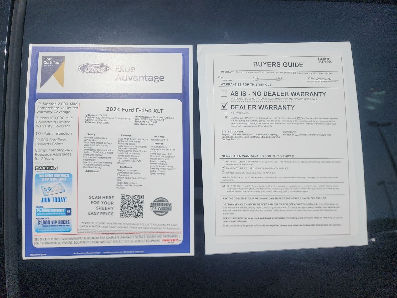 Certified Used 2024 Carbonized Gray Metallic Ford XLT image 25