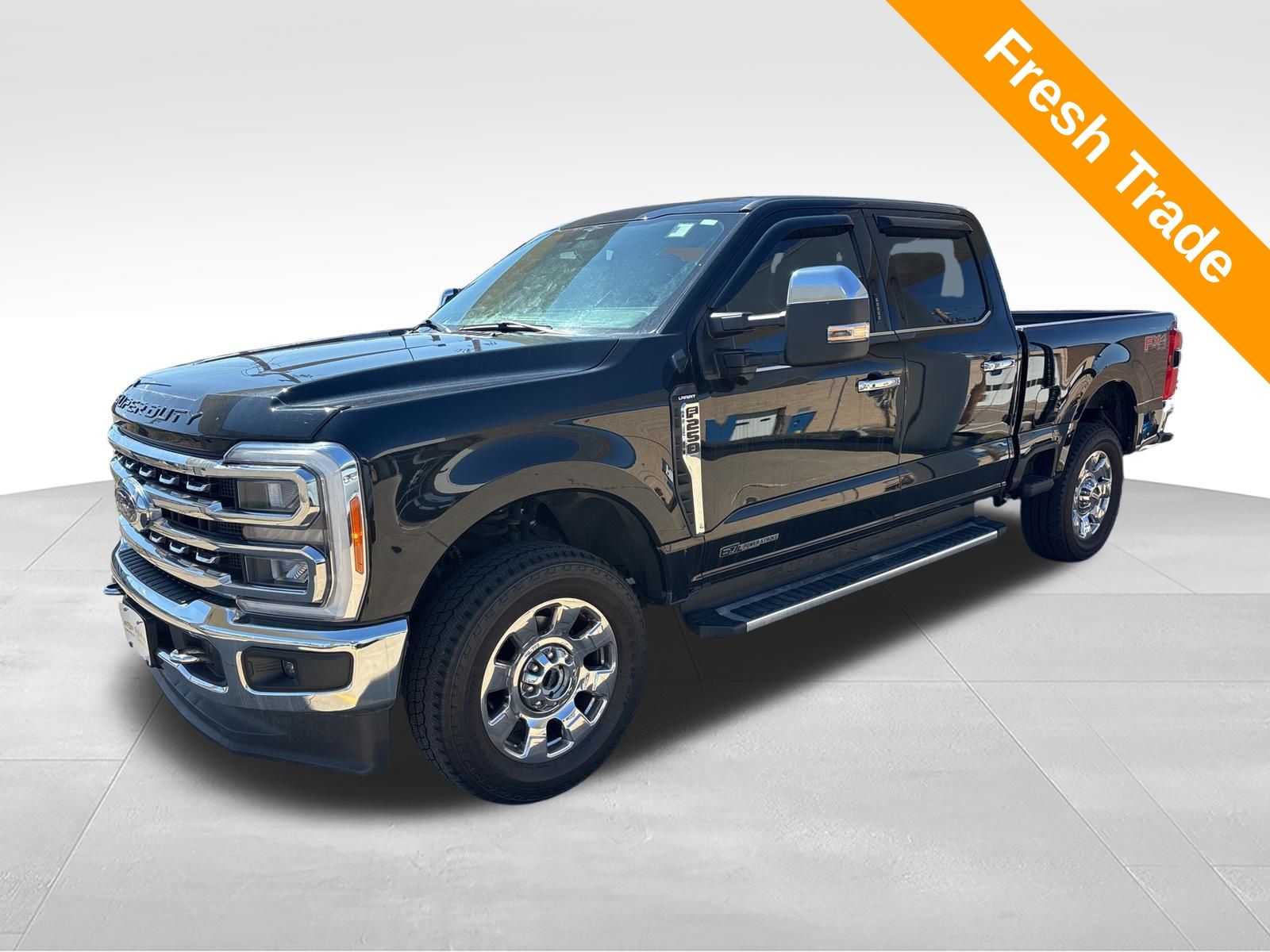 Black Metallic 2023 Ford F-250 Super Duty Lariat Crew Cab 4WD Pickup Truck Four-Wheel Drive Automatic