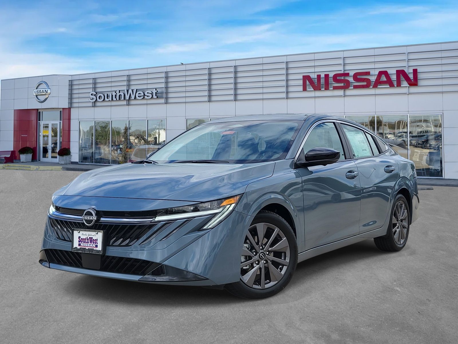 Atlantic Gray Metallic 2026 Nissan Sentra Sedan Front-Wheel Drive Continuously Variable Transmission