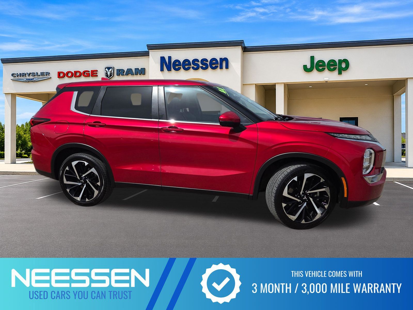 Red Diamond 2024 Mitsubishi Outlander SUV / Crossover All-Wheel Drive Continuously Variable Transmission