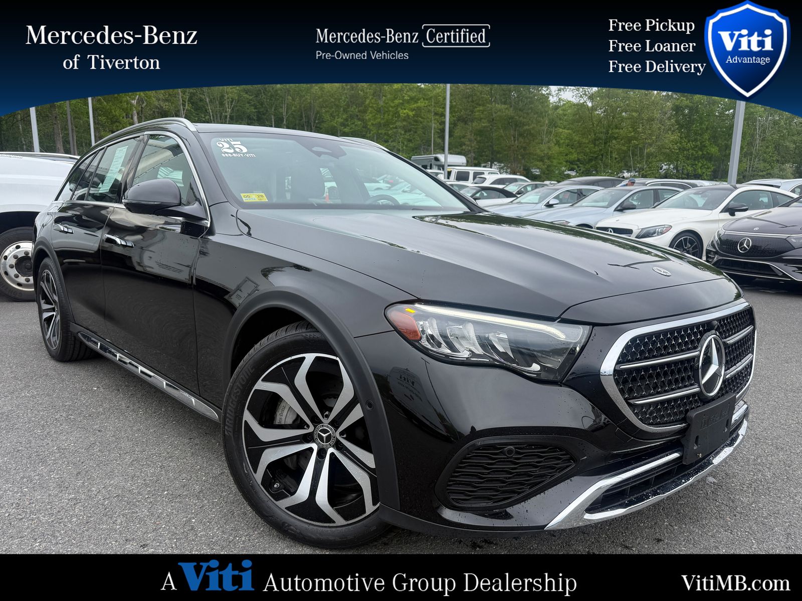 Obsidian Black Metallic 2025 Mercedes-Benz E-Class All-Terrain Wagon All-Wheel Drive 9-Speed Automatic