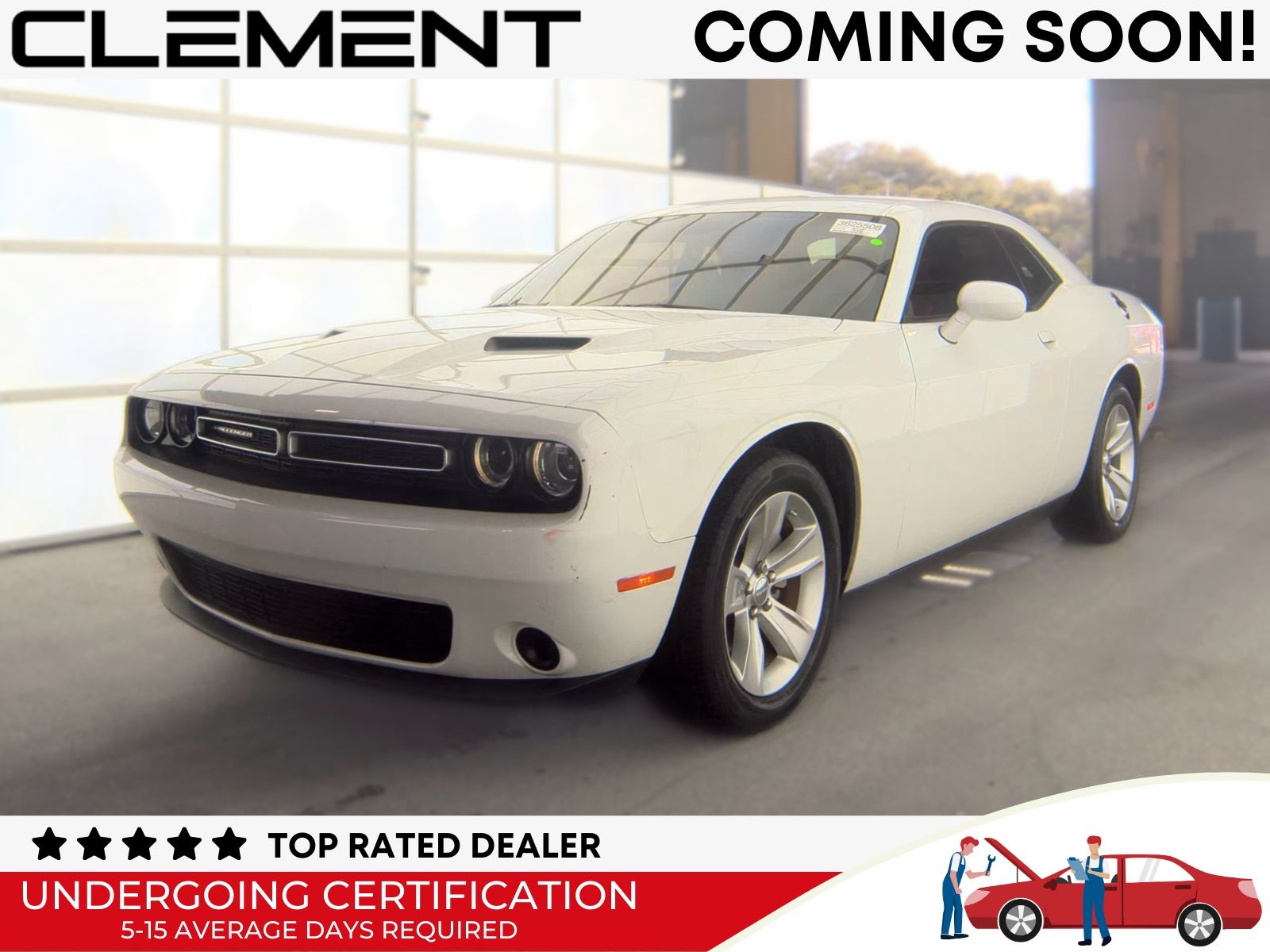 White Knuckle Clearcoat 2023 Dodge Challenger Coupe Rear-Wheel Drive 8-Speed Automatic
