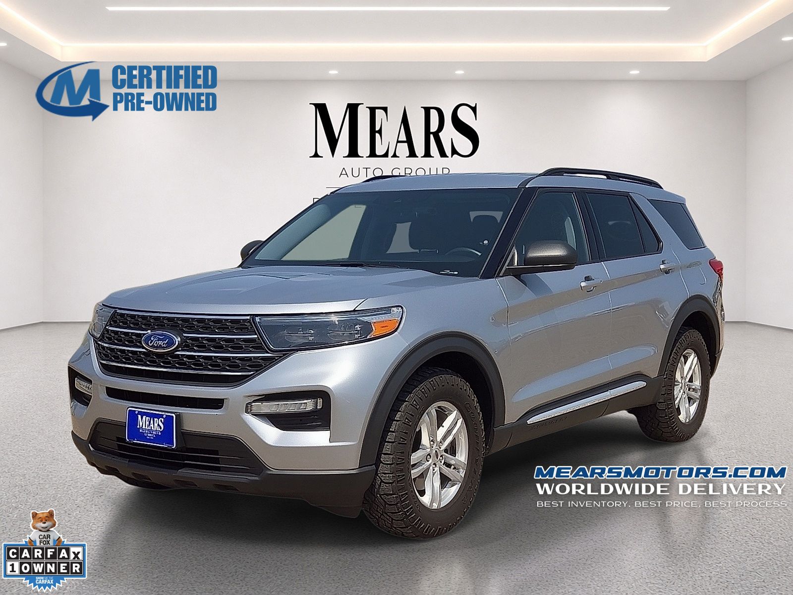 Silver Metallic 2023 Ford Explorer SUV / Crossover All-Wheel Drive Automatic