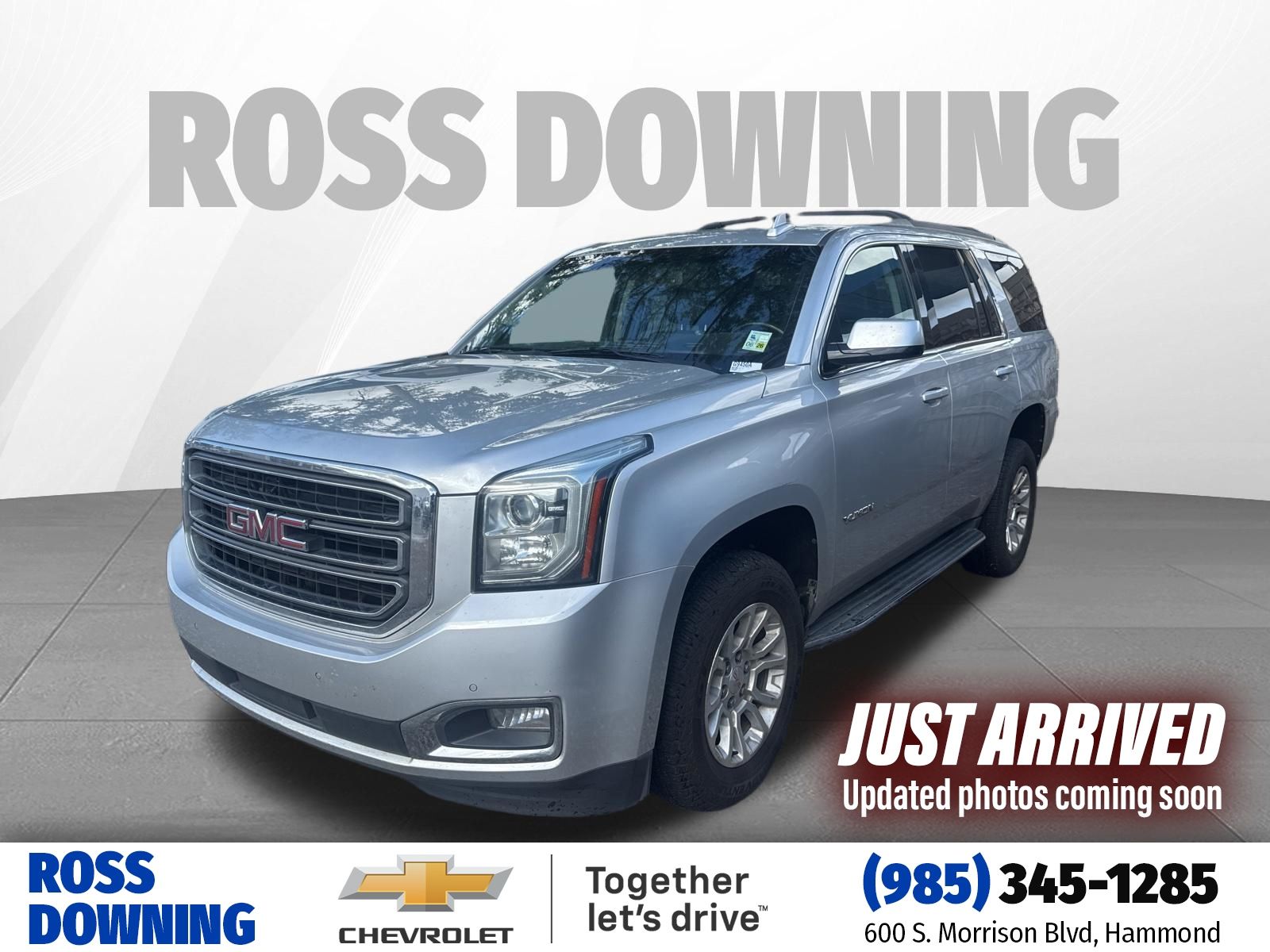 2018 GMC Yukon SLT Silver at Ross Downing Chevrolet