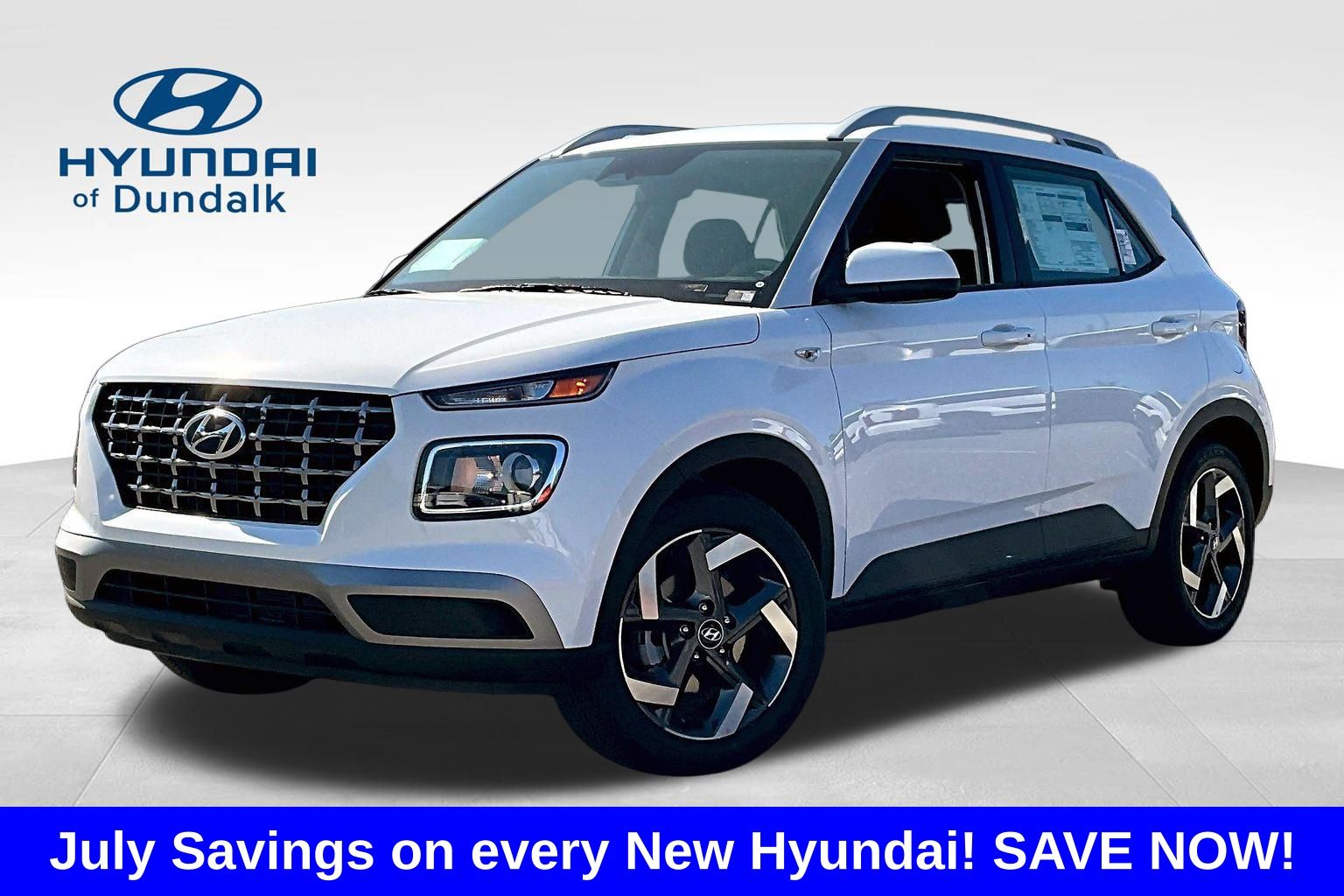 Lunar White 2026 Hyundai Venue SUV / Crossover Front-Wheel Drive Continuously Variable Transmission