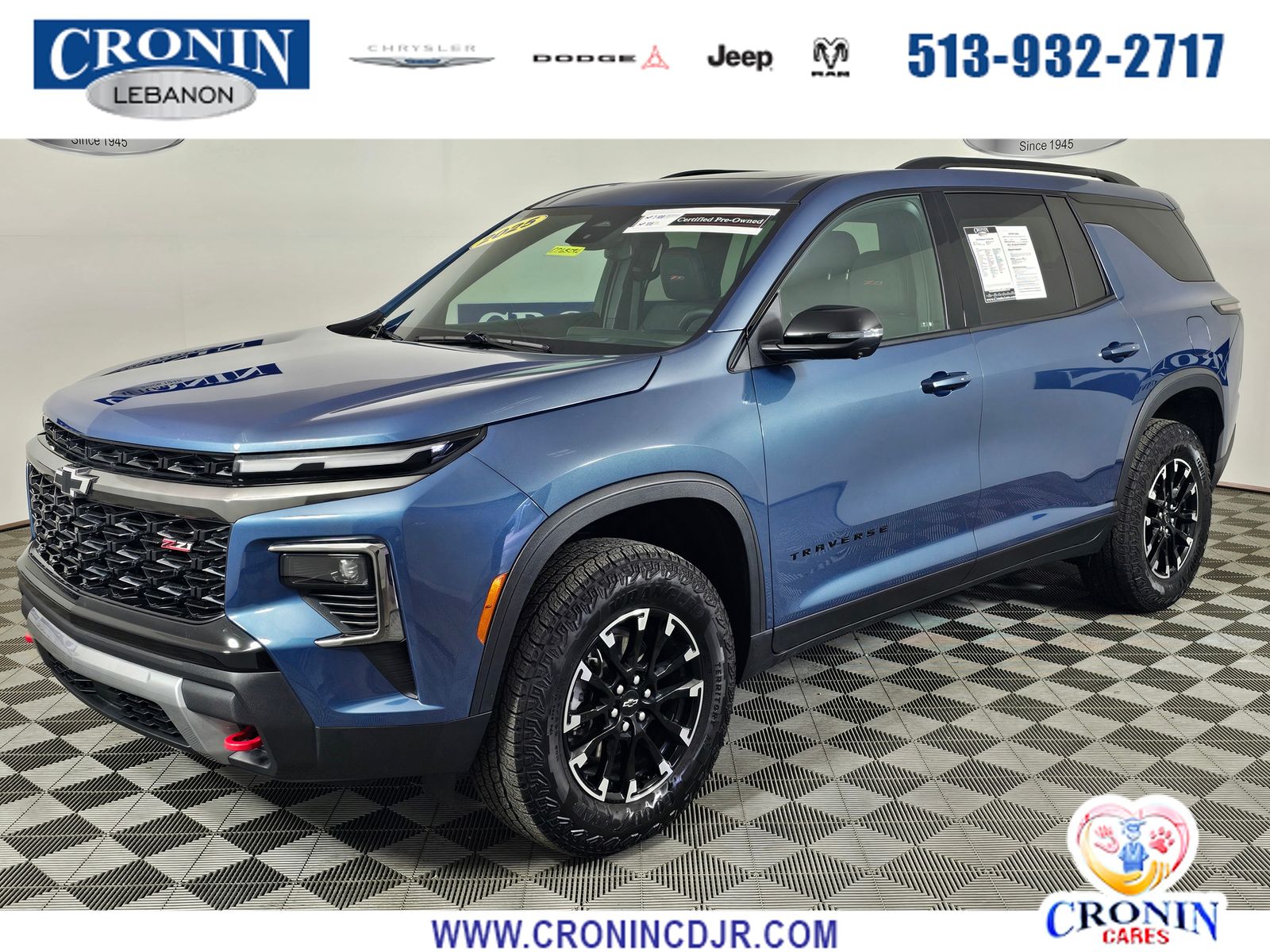 Lakeshore Blue Metallic 2025 Chevrolet Traverse Z71 AWD SUV / Crossover Four-Wheel Drive 8-Speed Automatic