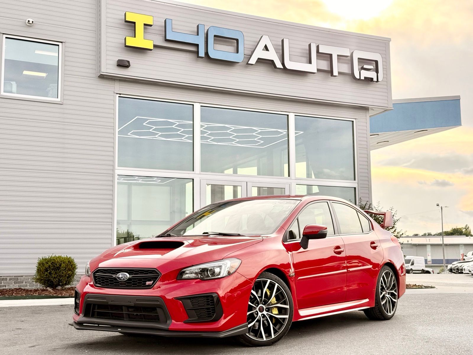 Pure Red 2021 Subaru WRX STI AWD Sedan All-Wheel Drive 6-Speed Manual