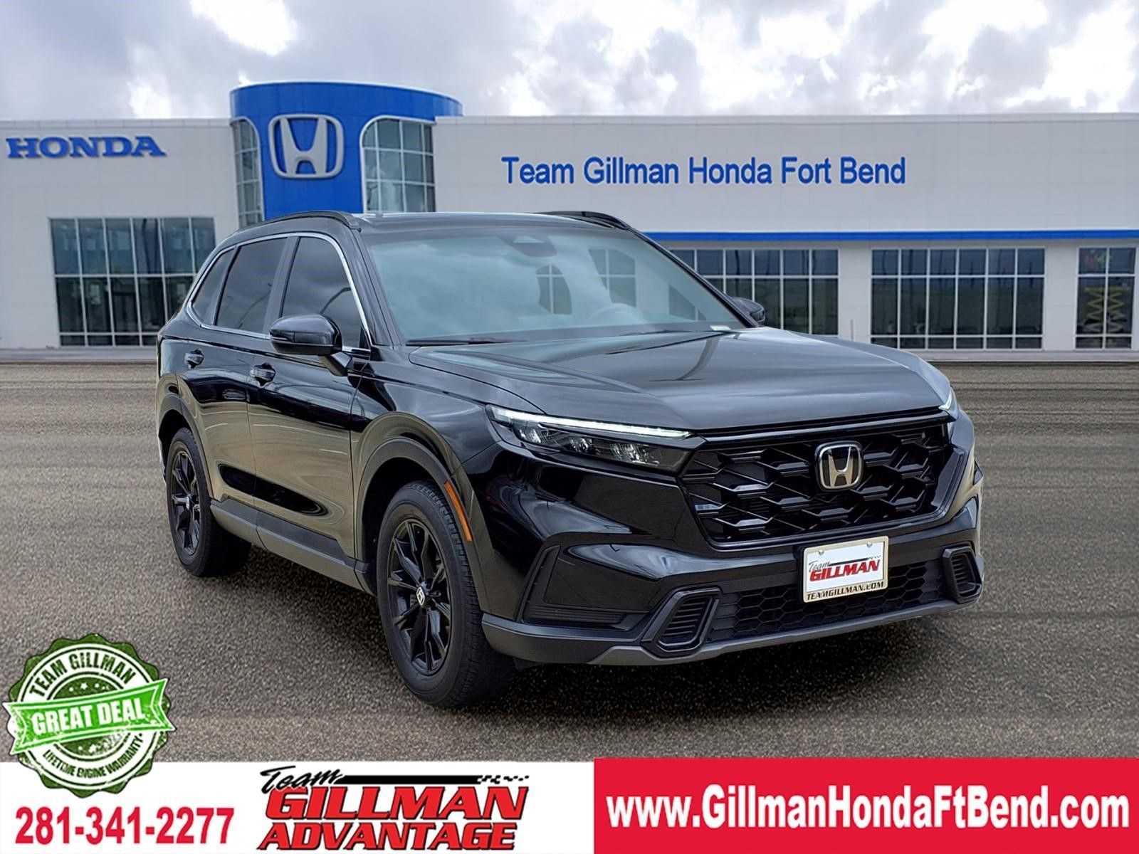 Crystal Black Pearl 2025 Honda CR-V Hybrid Sport AWD SUV / Crossover All-Wheel Drive Continuously Variable Transmission