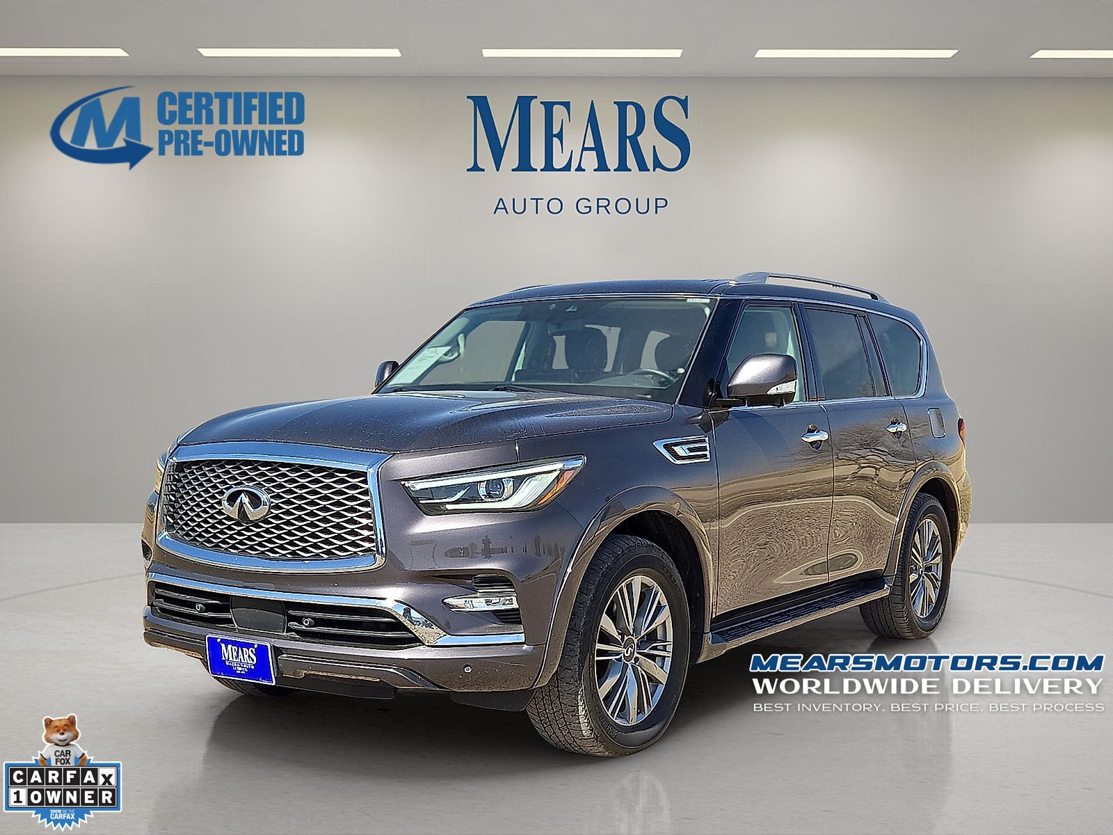 Anthracite Gray 2023 INFINITI QX80 SUV / Crossover All-Wheel Drive 7-Speed Automatic