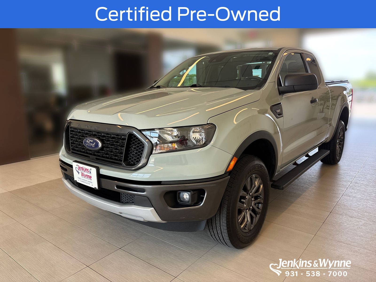 Cactus Gray 2021 Ford Ranger XLT SuperCab RWD Pickup Truck 4X2 Automatic