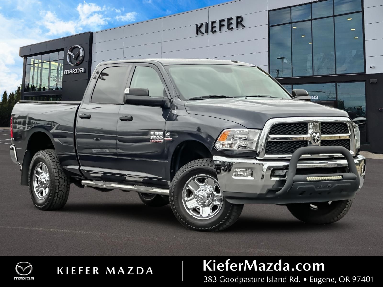 Gray (Maximum Steel Metallic Clearcoat) 2014 RAM 3500 Pickup Truck Four-Wheel Drive 6-Speed Automatic