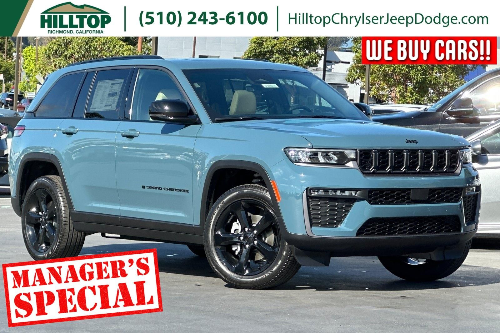 Gray (Steel Blue) 2026 Jeep Grand Cherokee SUV / Crossover Four-Wheel Drive 8-Speed Automatic