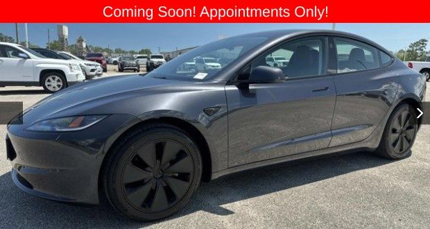 Gray 2024 Tesla Model 3 Long Range RWD Sedan Rear-Wheel Drive 1-Speed Automatic